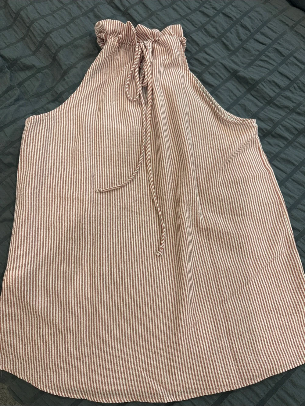 heyday Pink Ruffled Halter Ribbed Camisole - Picture 4 of 4